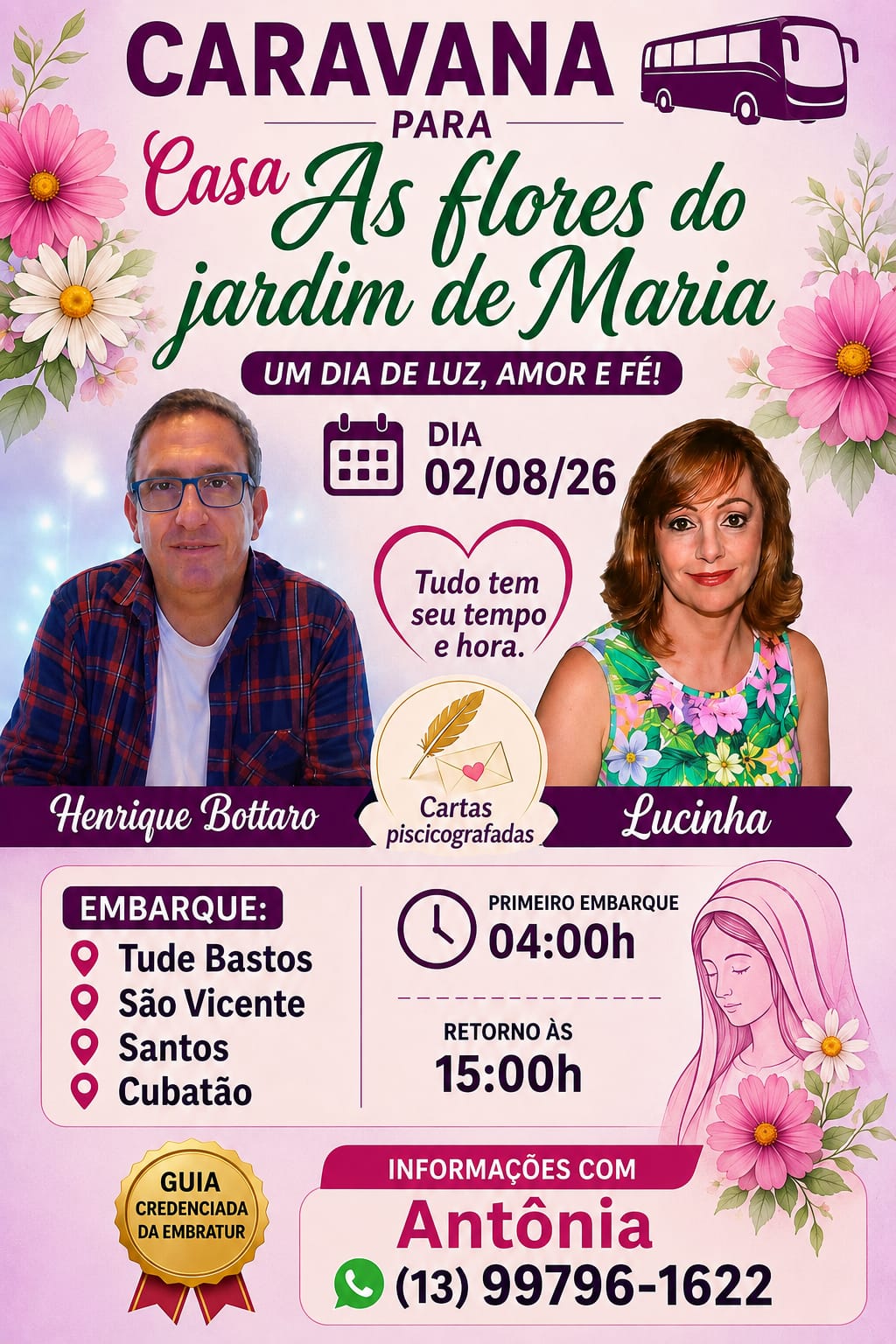 CARAVANA ANTONIA -  TUDE BASTOS- SAÕ VICENTE - SANTOS - CUBATÃO